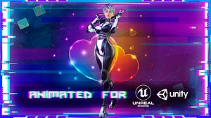 Sci-Fi Girl 3D model