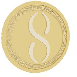 singularitynet gold coin 3D