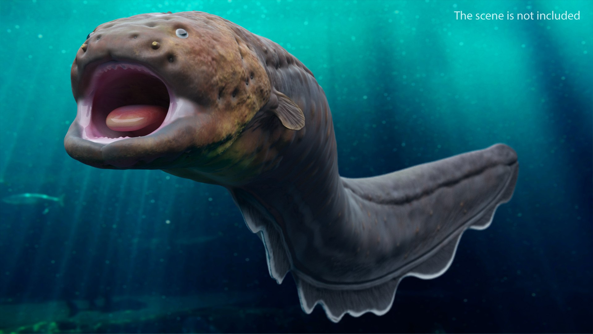 Electric Eel Rigged for Maya 3D model preview