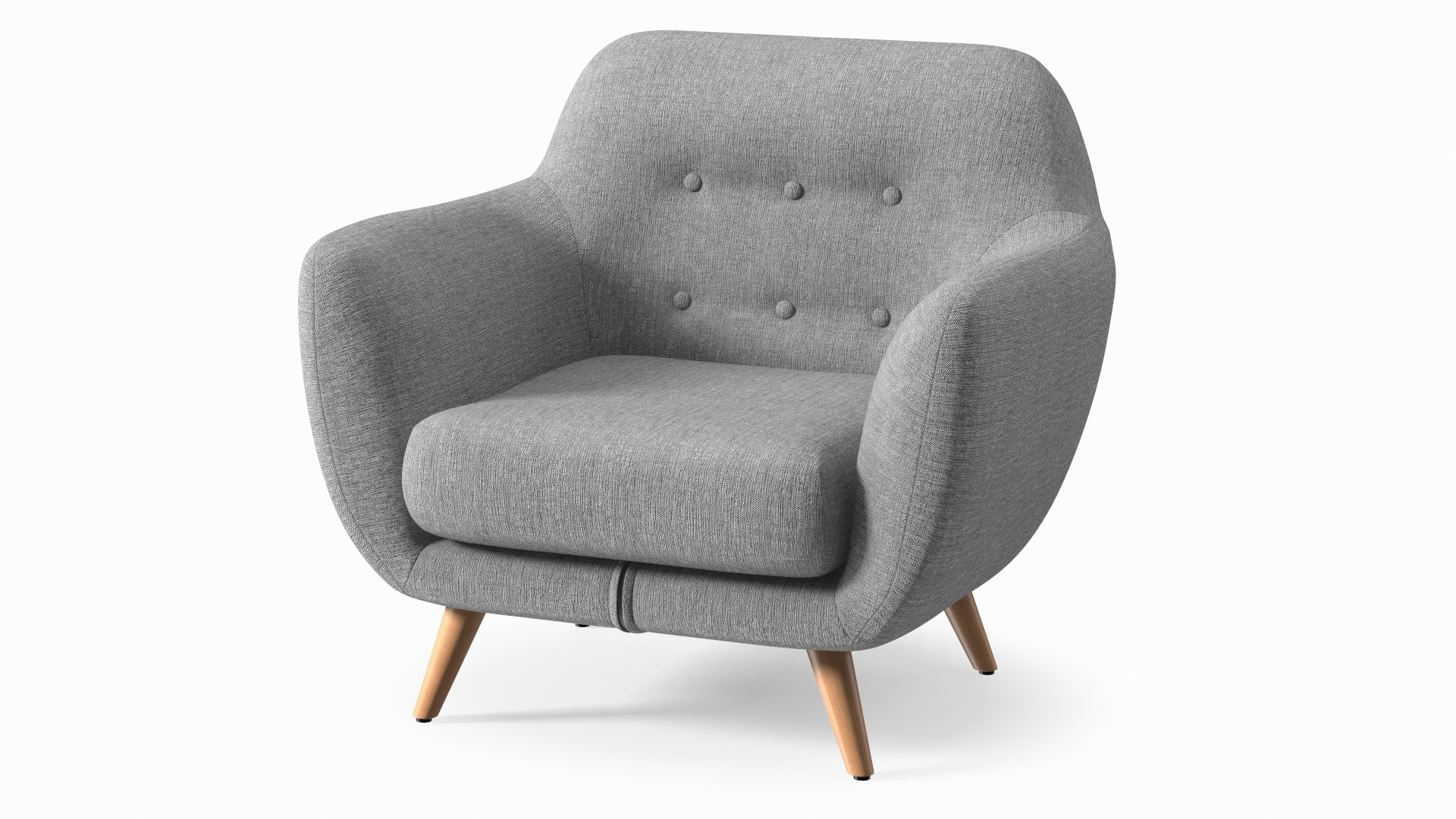 Comfy Armchair Grey Model TurboSquid 1988141