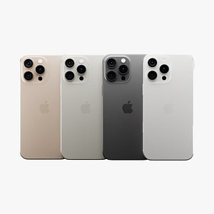 3D Apple iPhone 16 Pro Max in Official Design and Colors