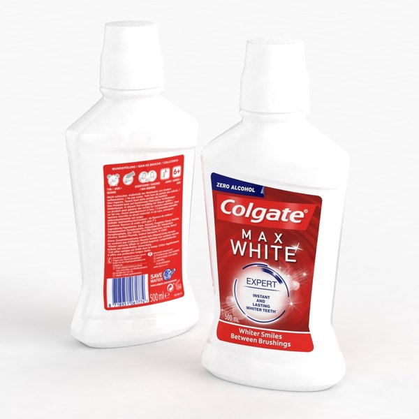 modelo 3d Colgate Max White Expert enjuague bucal 500ml 2021 ...