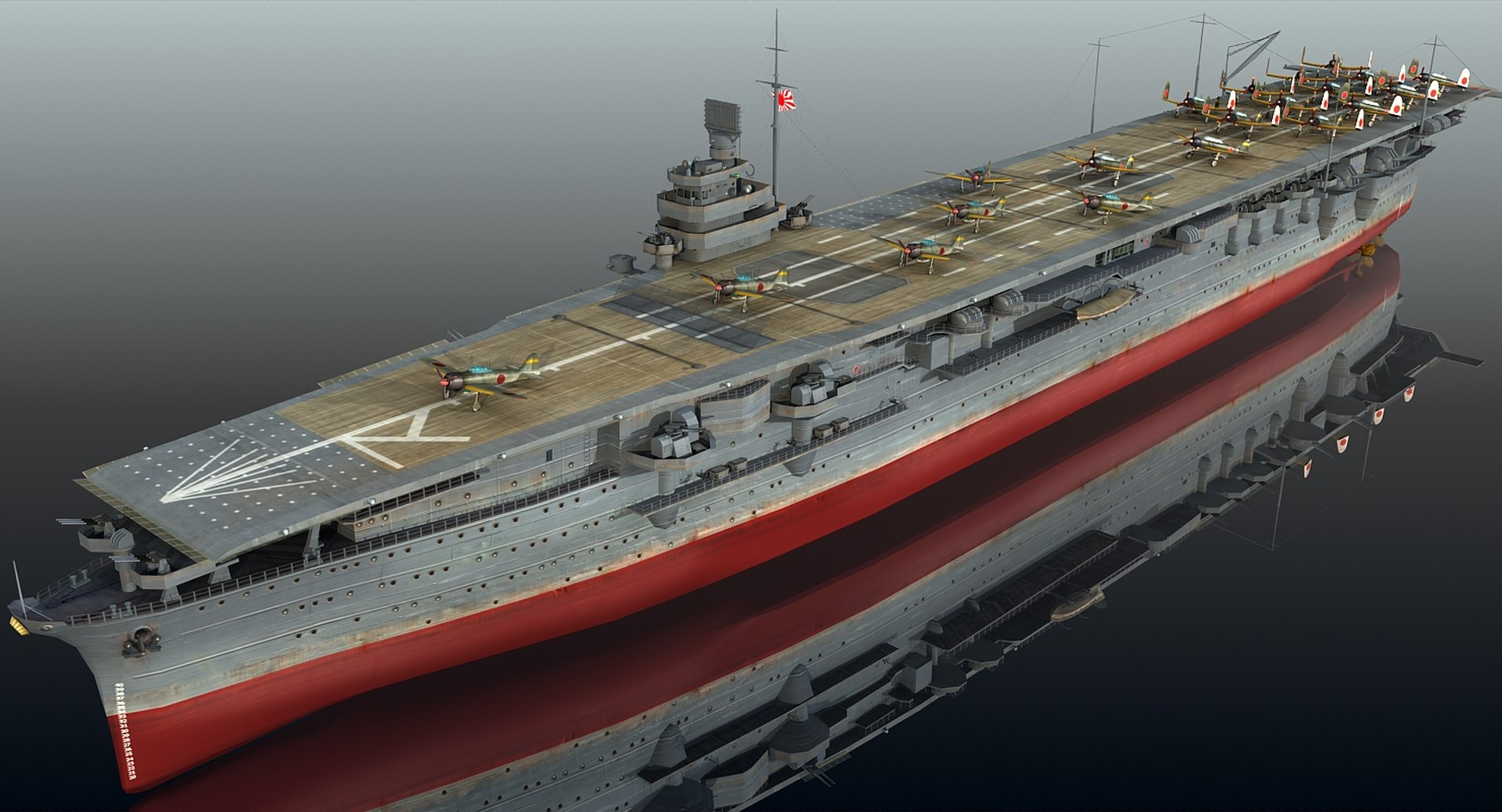 3D Model Japanese Zuikaku 1942 Pearl Harbor - TurboSquid 1344427