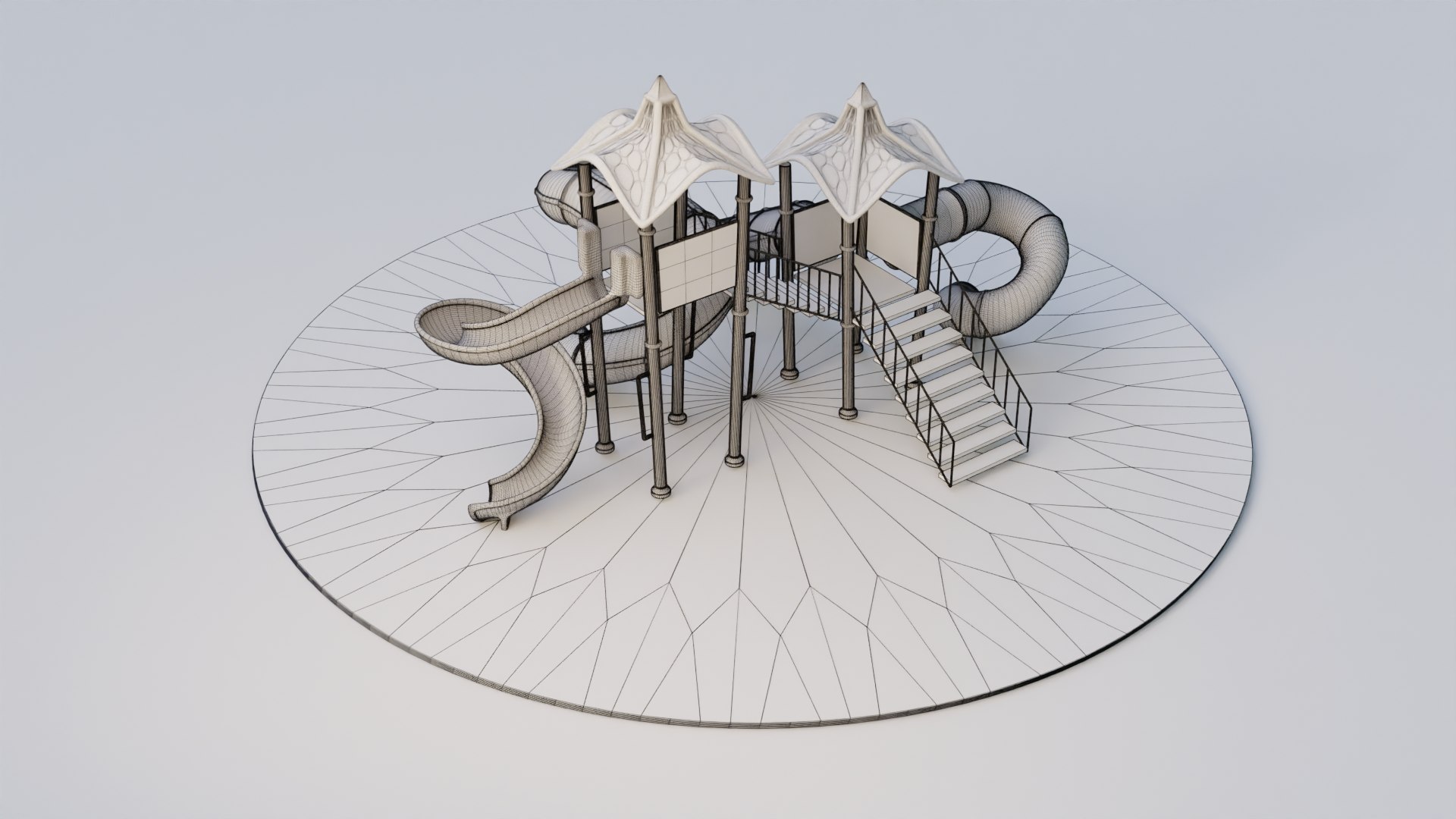3D Childrens Playground Model - TurboSquid 2187226