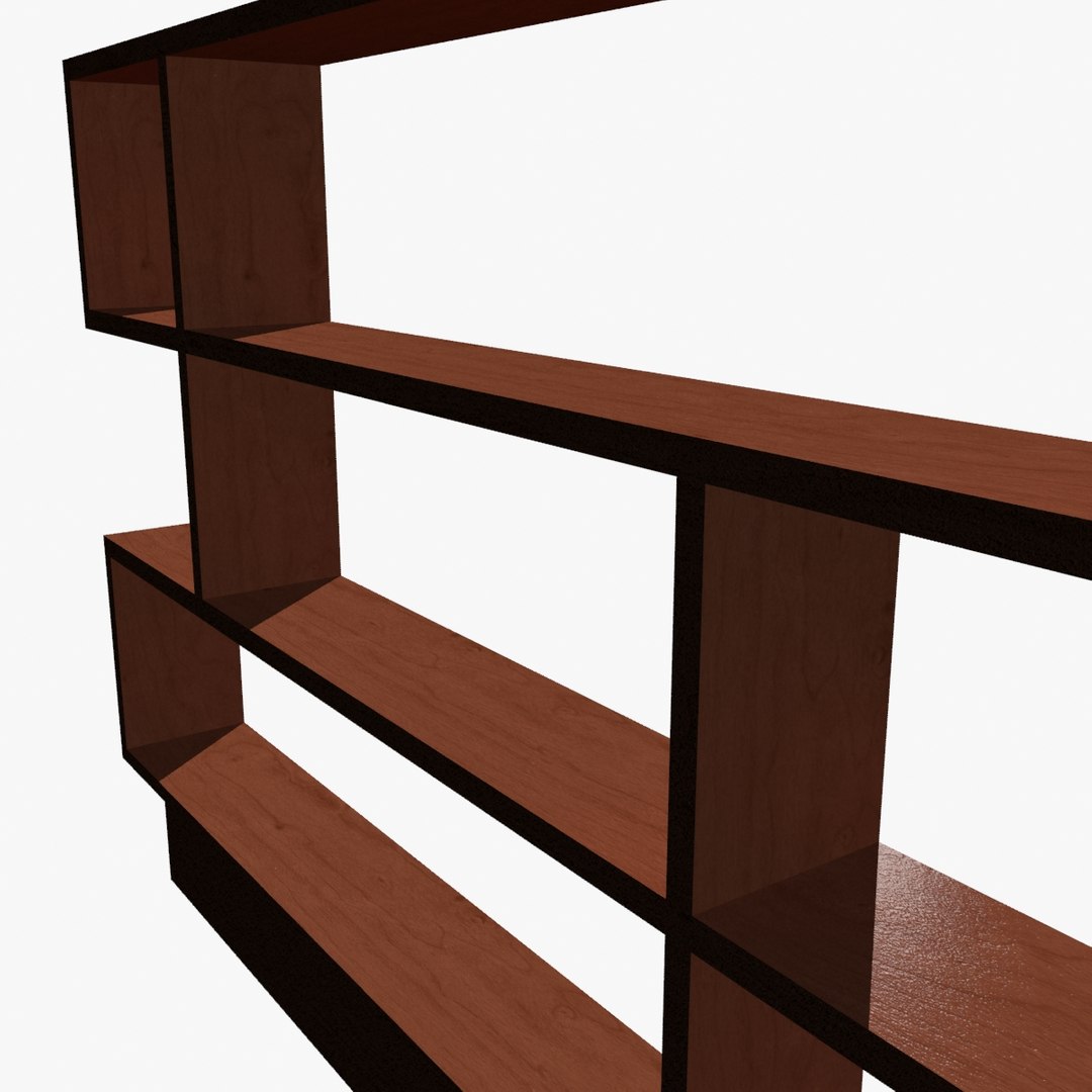 3d model alcove shelving