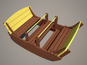 3d swing wood model