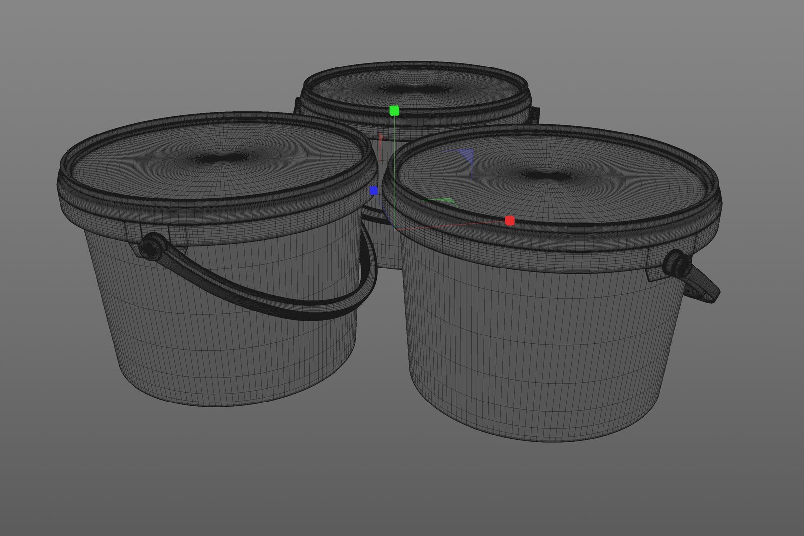 3D Plastic Bucket Set - TurboSquid 2175408