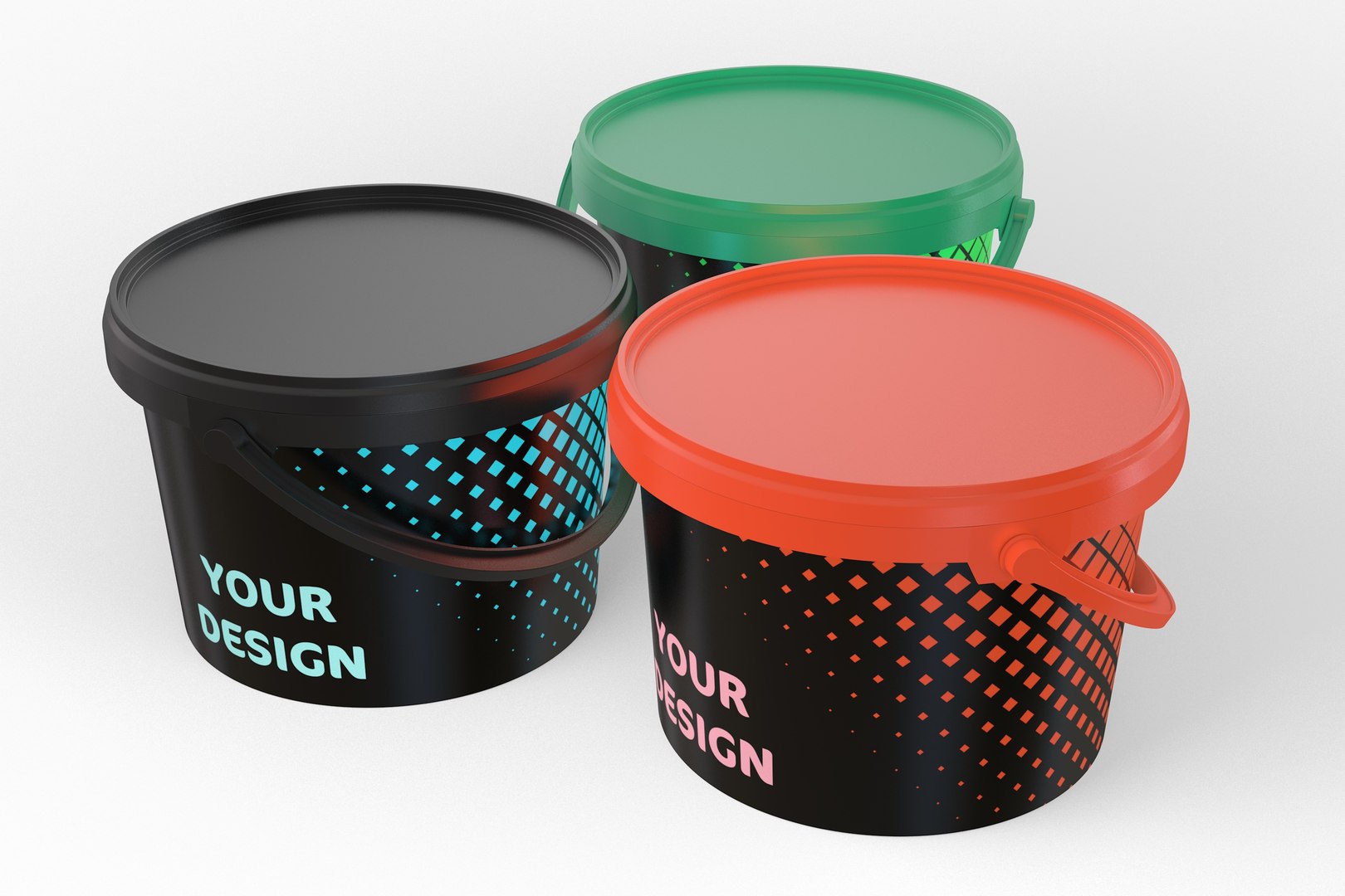 3D Plastic Bucket Set TurboSquid 2175408
