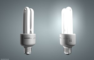 3d model energy saving lamp
