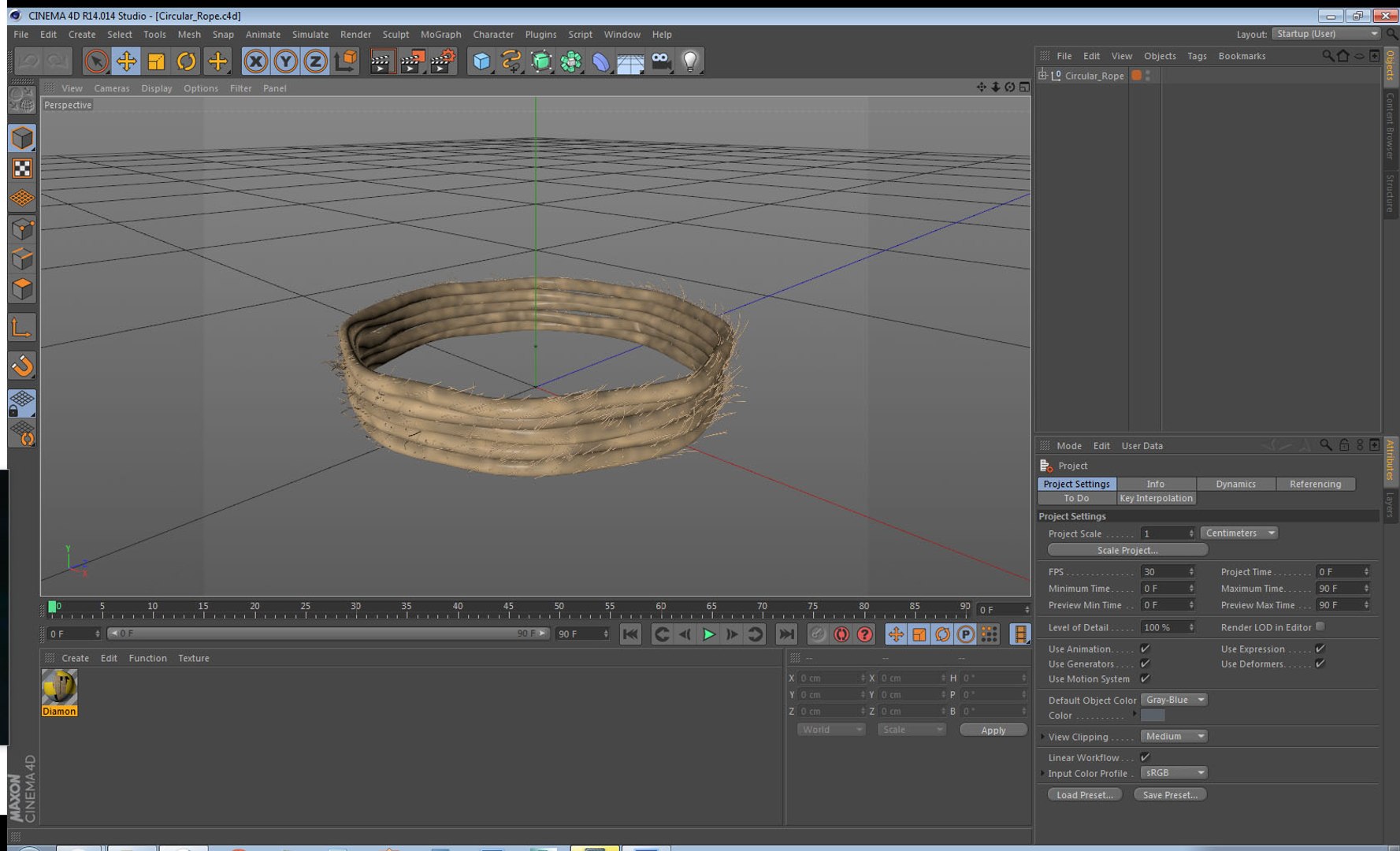 Circular Rope 3D Model - TurboSquid 1476118