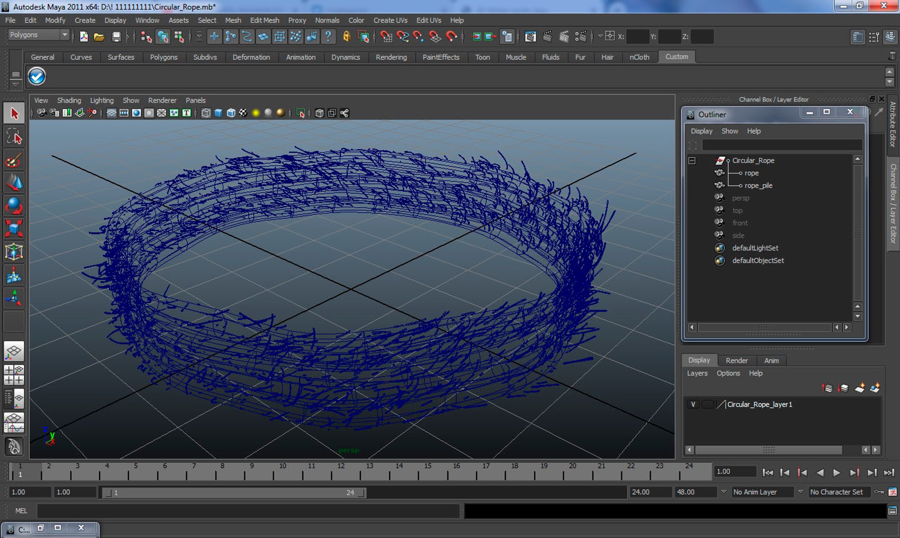 Circular Rope 3D Model - TurboSquid 1476118