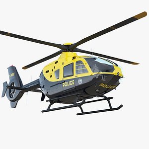 3D police eurocopter ec-135