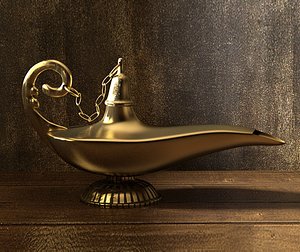 genie lamp obj