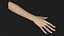 White Female Hand Rigged