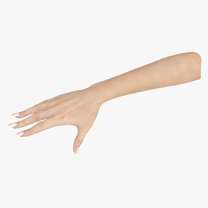 White Female Hand Rigged