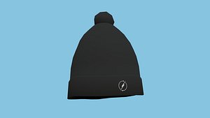Black Beanie Winter Cap - Character Fashion Design model