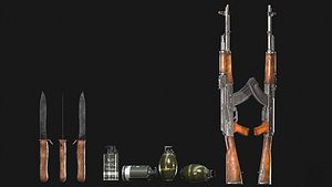 Weapons 3D Models pack