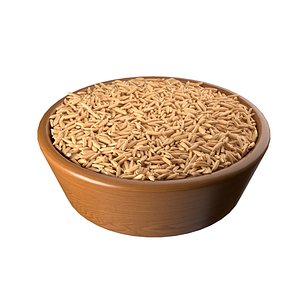 Dry Rice grain bowl 3D model