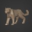 Snow Leopard 3D model