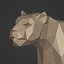 Snow Leopard 3D model
