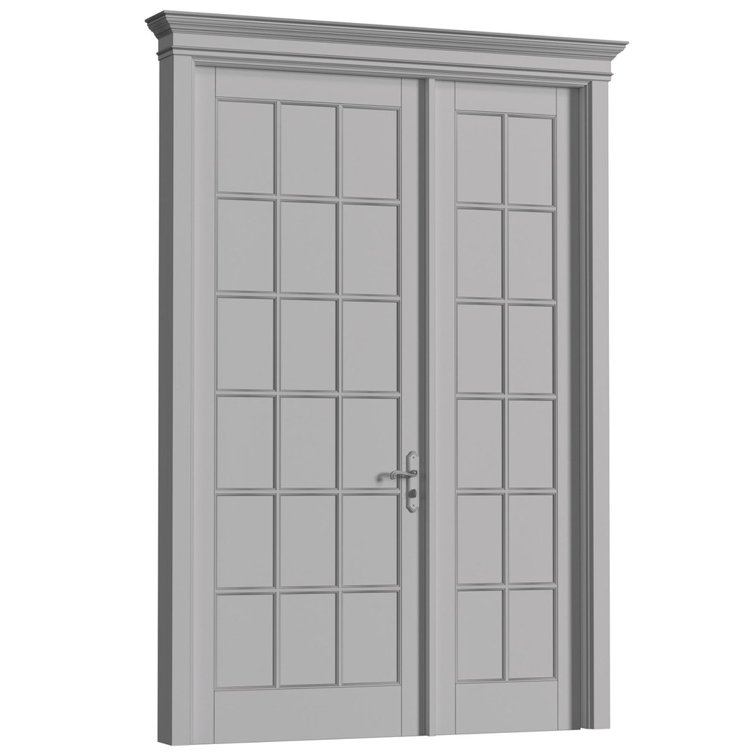 Modern Classic French Patio Doors 3D TurboSquid 2057065