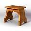Medieval Bench 2, low poly