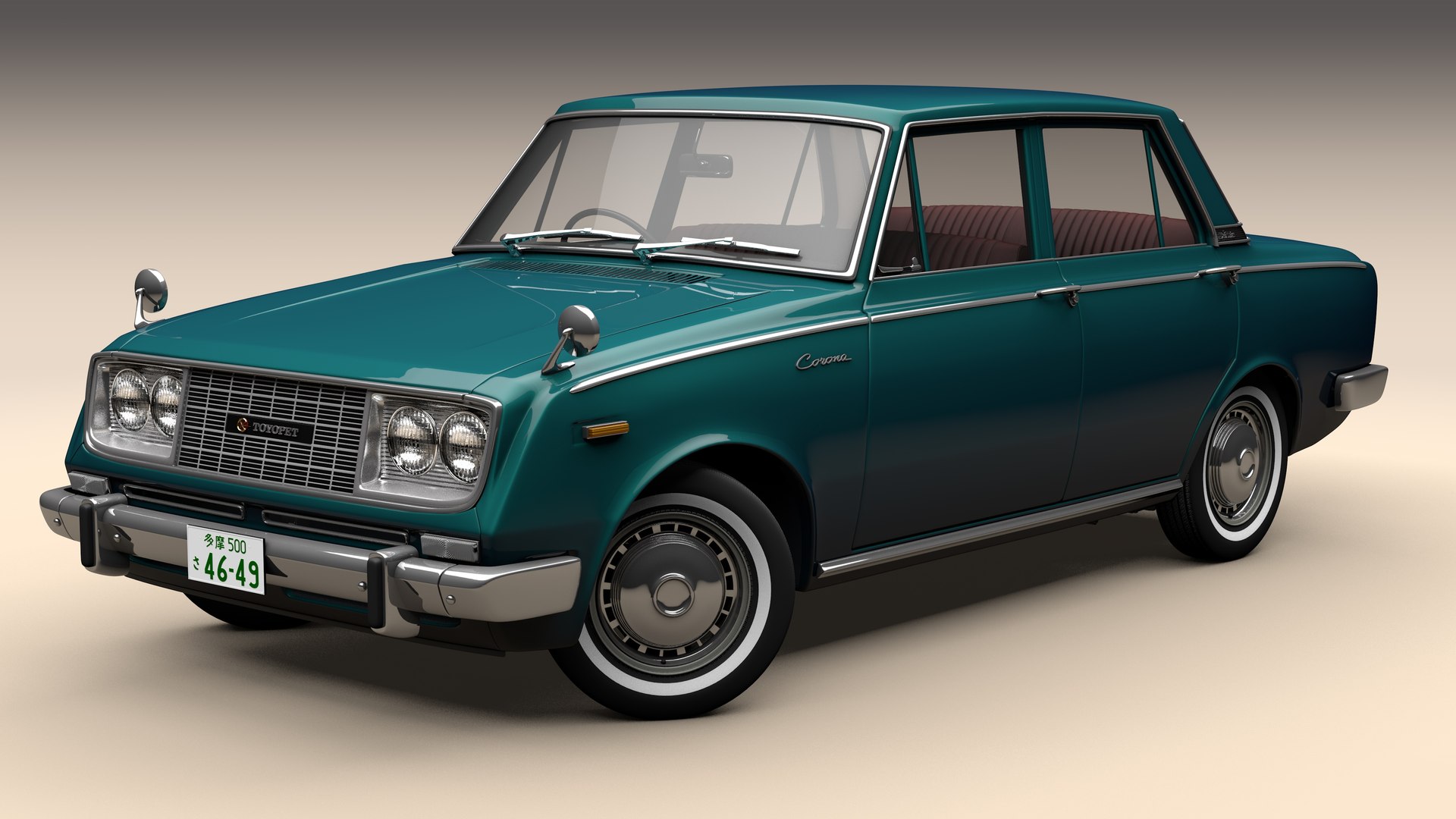 TOYOPET CORONA メタルミニカー 1/24 Hachette 1968 TOYOTA TOYOPET CORONA MARK II diecast