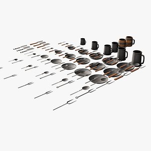 3D Medieval Cutlery