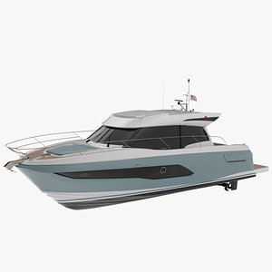 3D Prestige F-Line Yacht  Dynamic Simulation