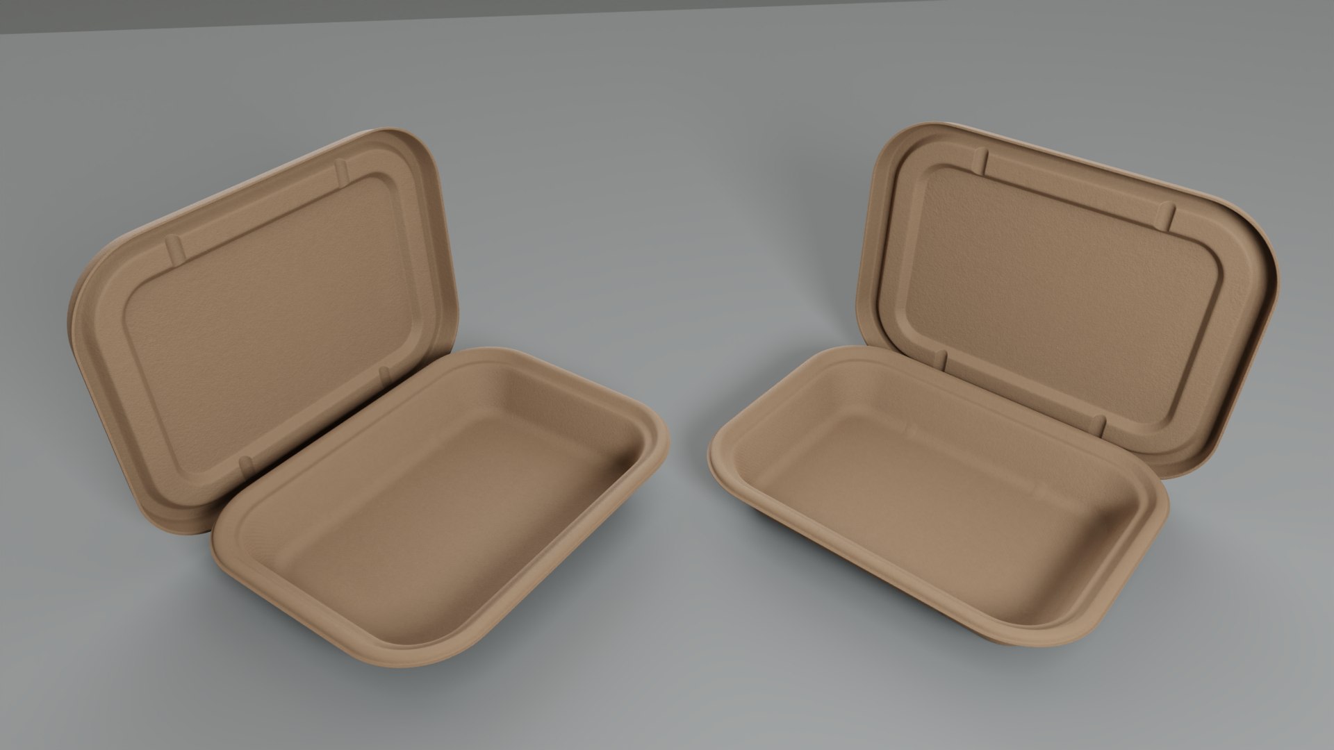 Bagasse Recyclable Pack 3D Model TurboSquid 2152516