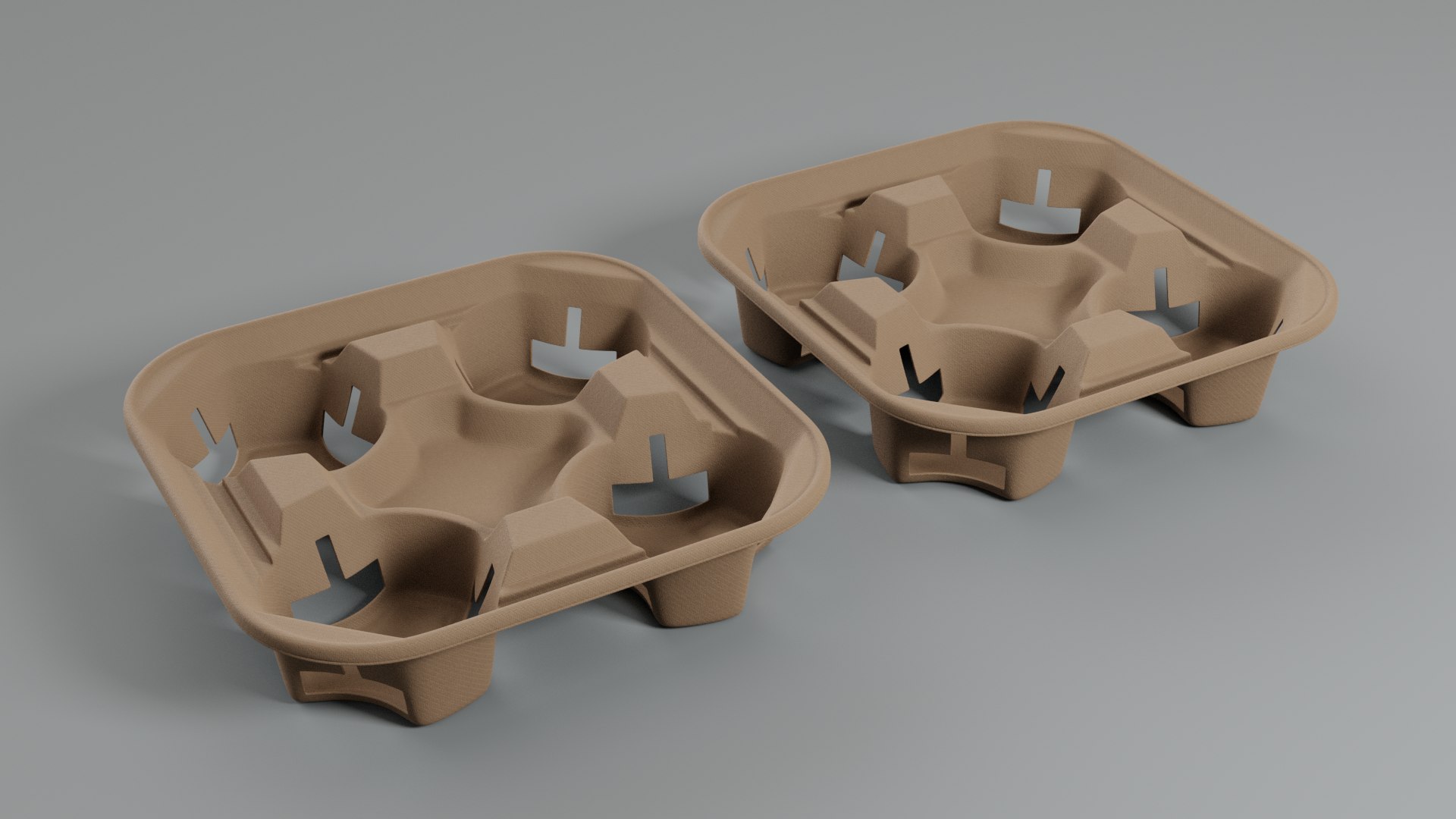 Bagasse Recyclable Pack 3D Model TurboSquid 2152516