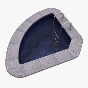 3d plastic pool model