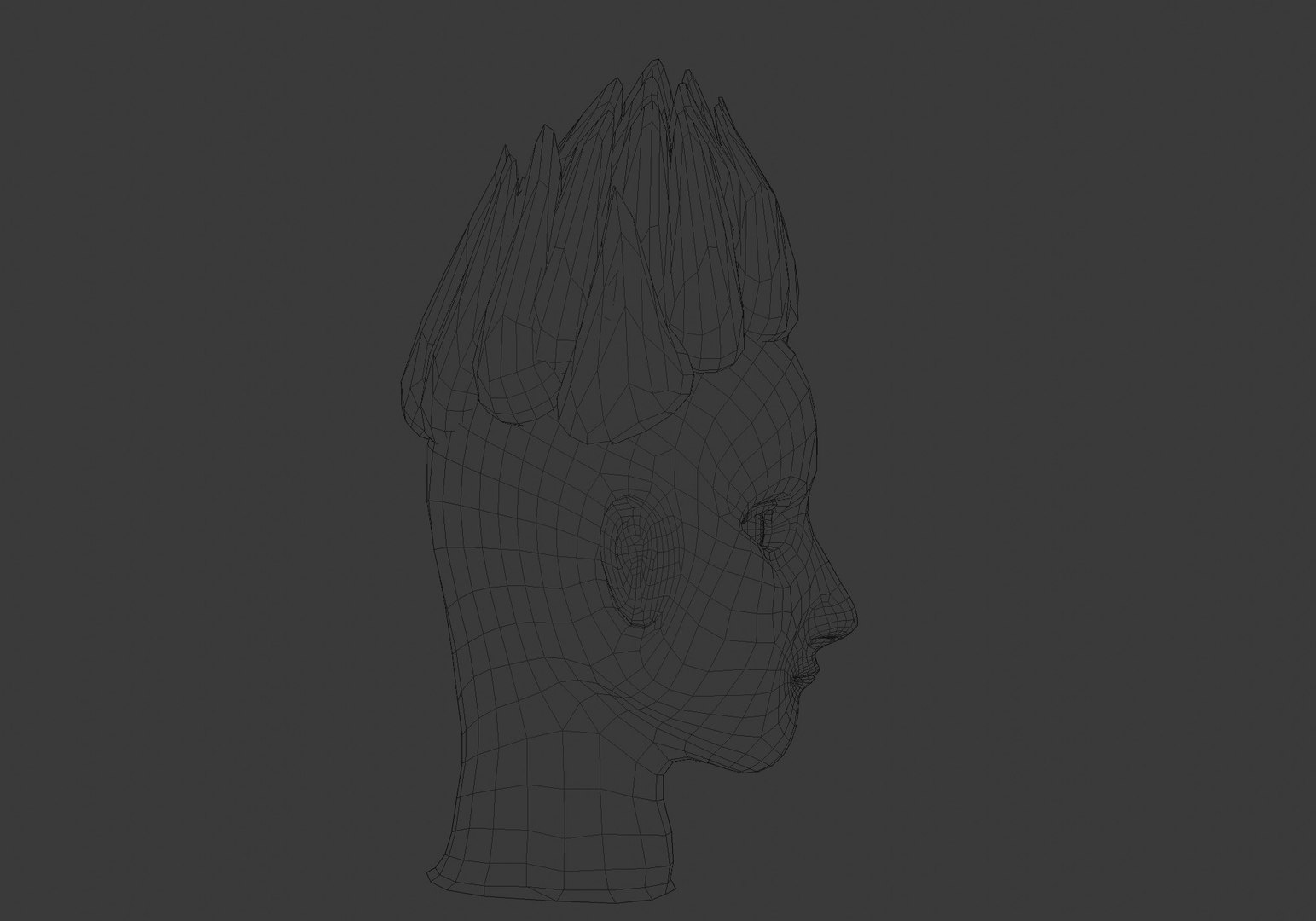 3D Up Sharp Hairstyle - TurboSquid 1931906