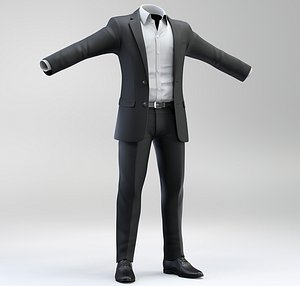 3D men suit model