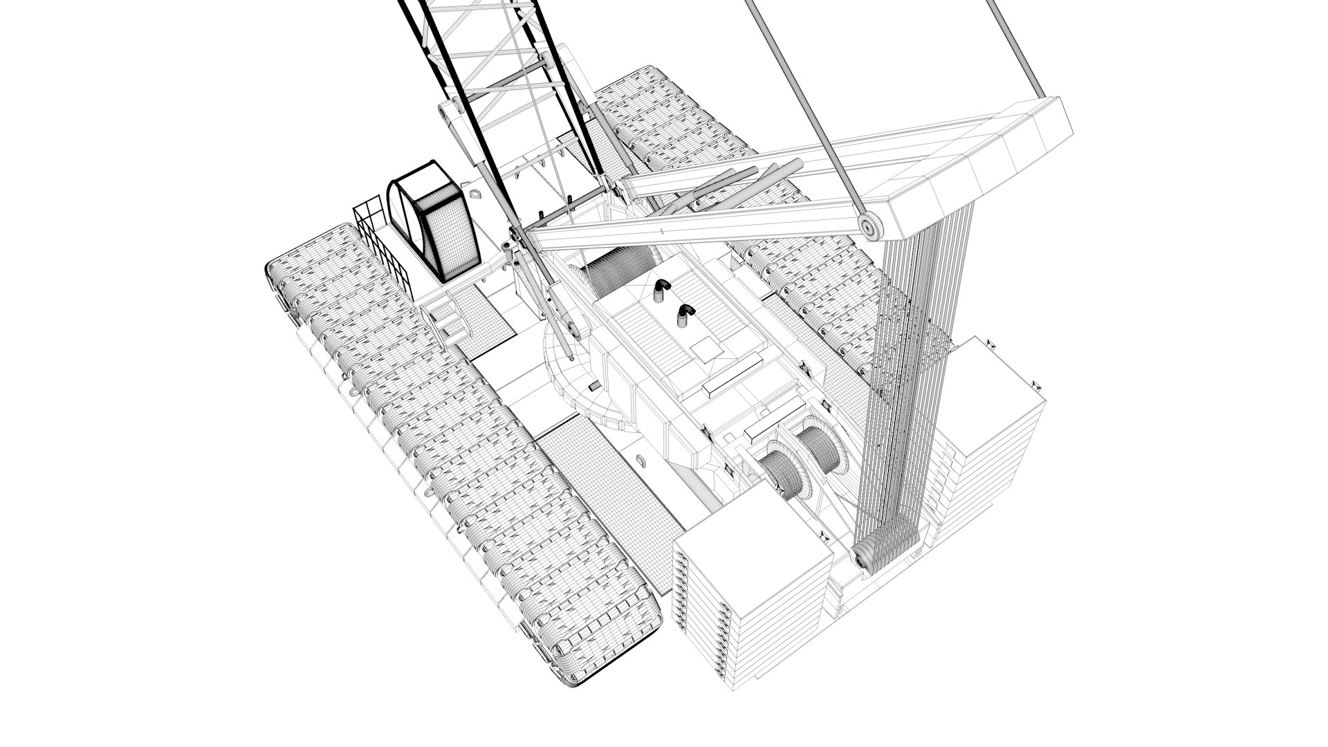 3D Model Crawler Crane 200 - TurboSquid 1670013