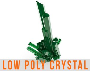Crystal Low Poly Diamond Mineral