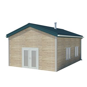 3d house concrete model