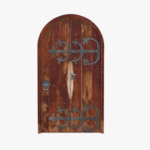 Castle Door 03 Low Poly Realistic
