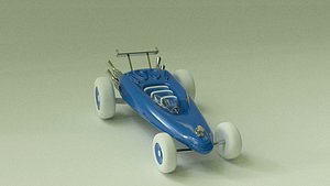 Stylized racing car 3D model