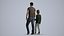 Basics0181 - A set containing 5 models of male and female adults walking in casual attire in public