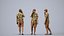 Basics0181 - A set containing 5 models of male and female adults walking in casual attire in public