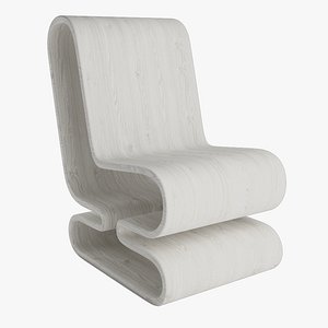 wood chair 3D