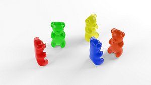 3D Gummy Bear model