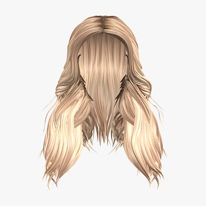High Volume Middle Split Wavy Long Hair