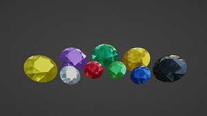 3D Gemstones model