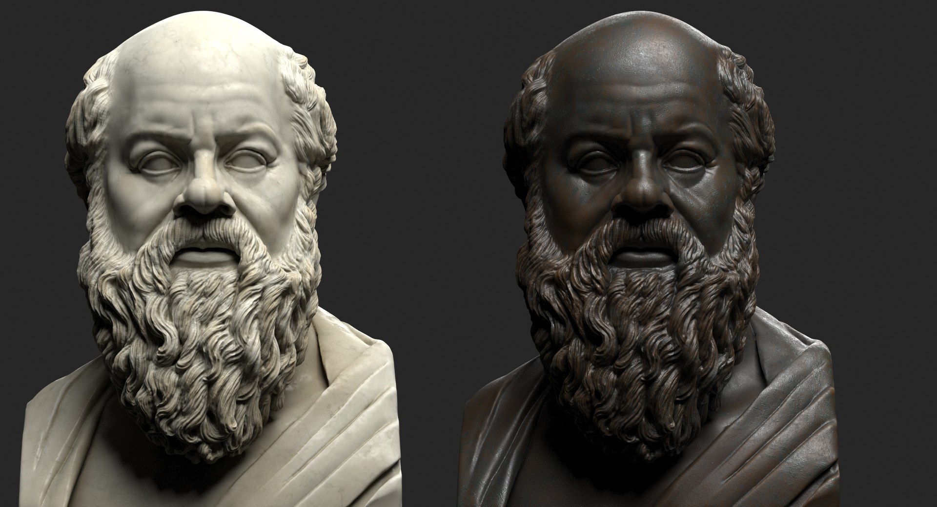 Greek Philosophers Busts 3D TurboSquid 2011197