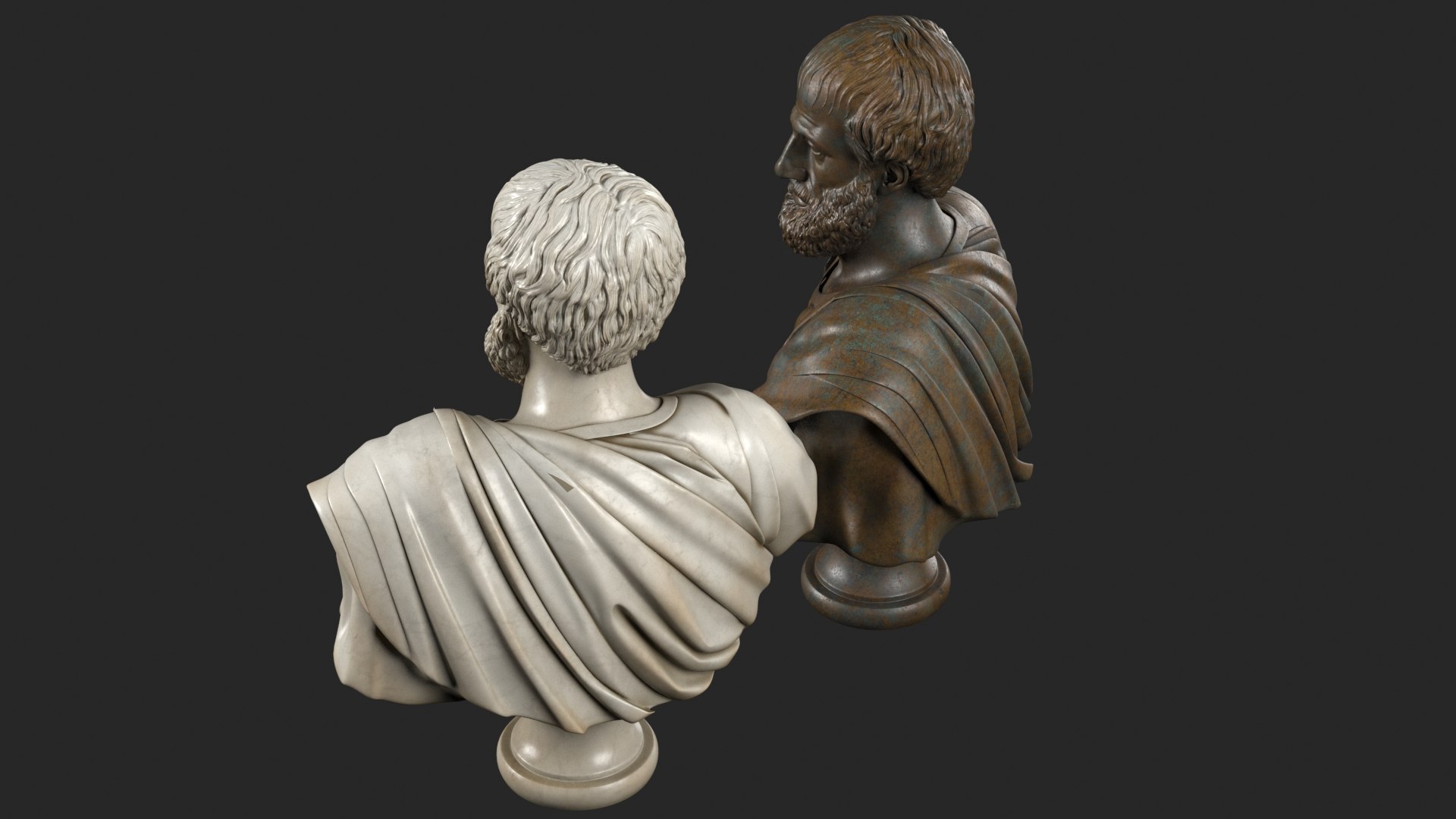 Greek Philosophers Busts 3D TurboSquid 2011197
