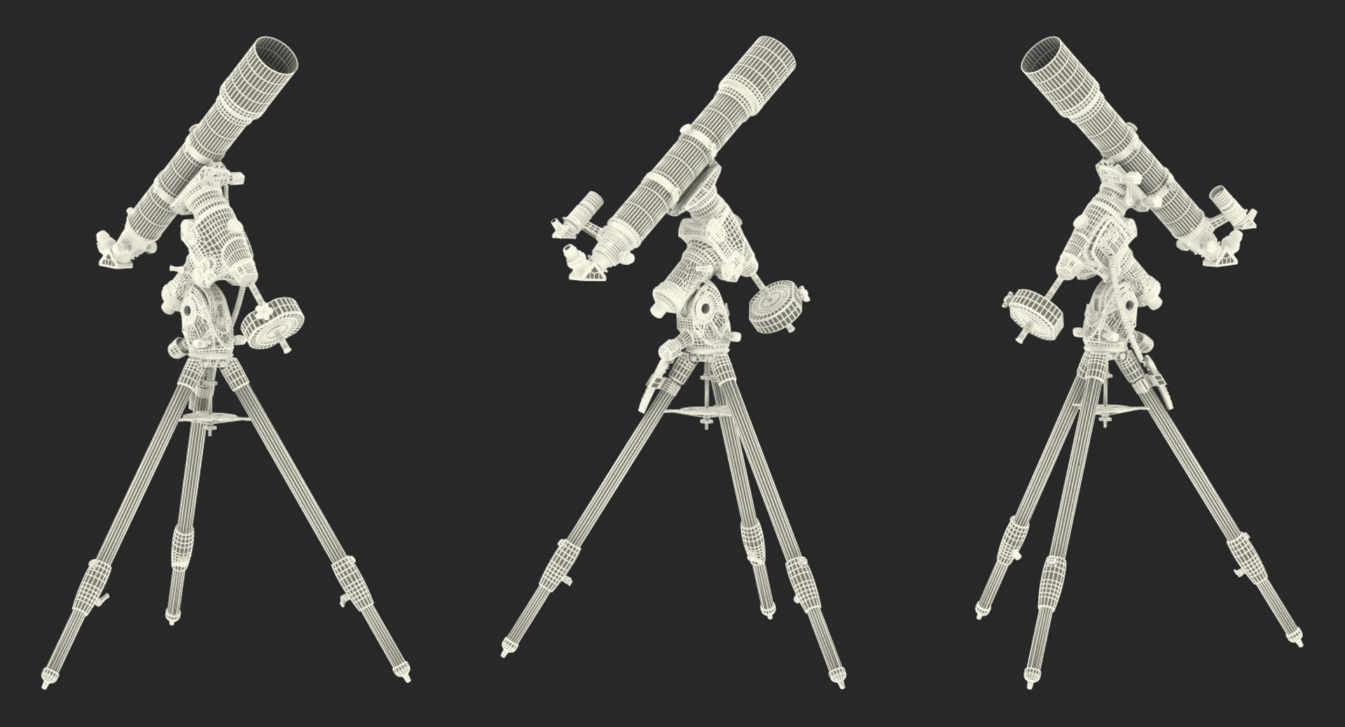 3D sky-watcher 120ed telescope celestron model https://p.turbosquid.com/ts-thumb/pf/ESHwNc/VYBwUuXV/skywatcher120edtelescopewithcelestronequatorialmounttripodc4dmodel020/jpg/1539388422/1920x1080/fit_q87/702214c034b60c09cfc844fcba526fa645191859/skywatcher120edtelescopewithcelestronequatorialmounttripodc4dmodel020.jpg