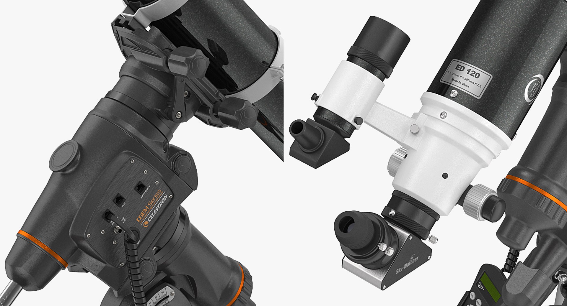 3D sky-watcher 120ed telescope celestron model https://p.turbosquid.com/ts-thumb/pf/ESHwNc/fZOZL2TP/skywatcher120edtelescopewithcelestronequatorialmounttripodc4dmodel009/jpg/1539388386/1920x1080/fit_q87/b467e27d5d57d38b3699e98bcdb7a4168bd7ed9a/skywatcher120edtelescopewithcelestronequatorialmounttripodc4dmodel009.jpg