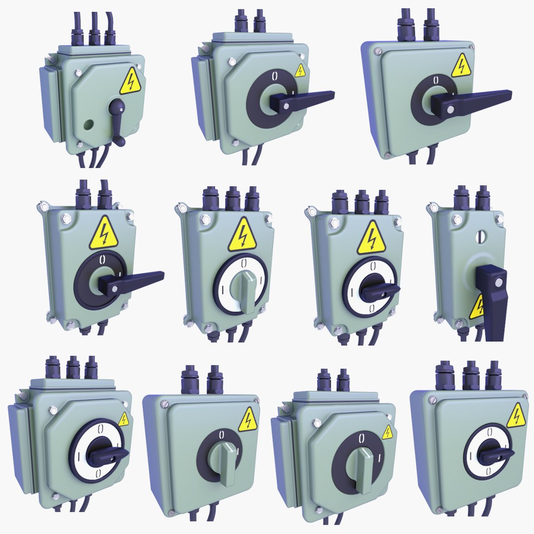 3D Industrial Electric Switches v1 https://p.turbosquid.com/ts-thumb/pf/FIzqUi/7l/3d_electrical_switch_3_4_5_6_7_8_9_10_16_17_18_1200_b/jpg/1749212173/1920x1080/fit_q87/724a13735c787d33fa3a4e450ec6be11783577b9/3d_electrical_switch_3_4_5_6_7_8_9_10_16_17_18_1200_b.jpg